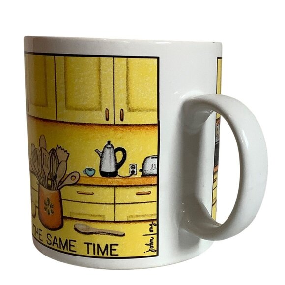 Vtg Humorous Mug "Cant Wok And Chew Gum" Long Overdue Japan John Long Signed - Picture 4 of 7